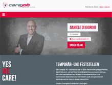 Tablet Screenshot of carejob.ch